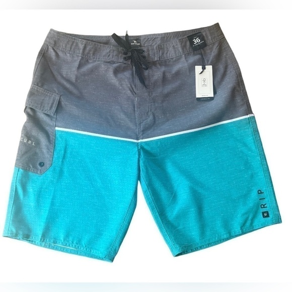 RIP Curl Dawn Patrol Stripe Boardshorts colorblock size 36. NWT - Picture 1 of 11